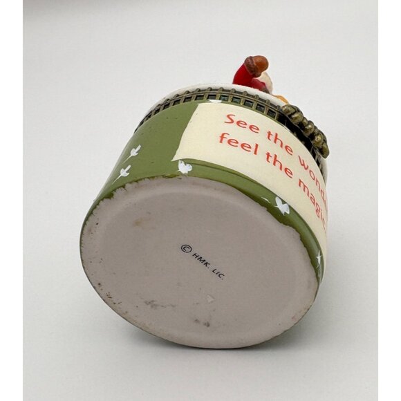 Vintage Hallmark Santa Claus Christmas Trinket Box See The Wonder Feel The Magic - Picture 9 of 10